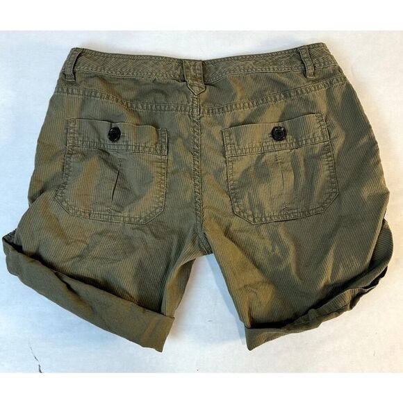 2010 Martin & Osa Cargo Shorts Army Olive Grunge boho Pockets Cotton - Size 2 - Picture 2 of 9